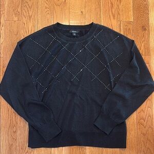 Lightweight rhinestone sweater